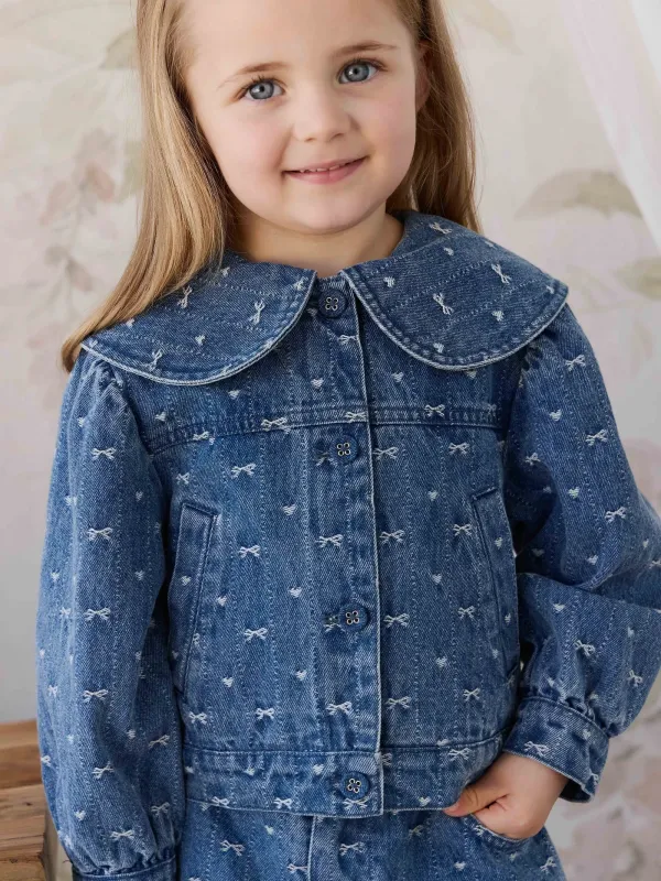Fiyonklu Denim Elif Denim Ceket