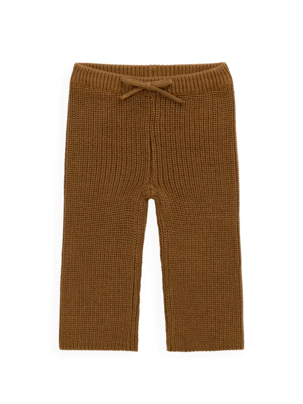 Bronz Mert Örme Pantolon